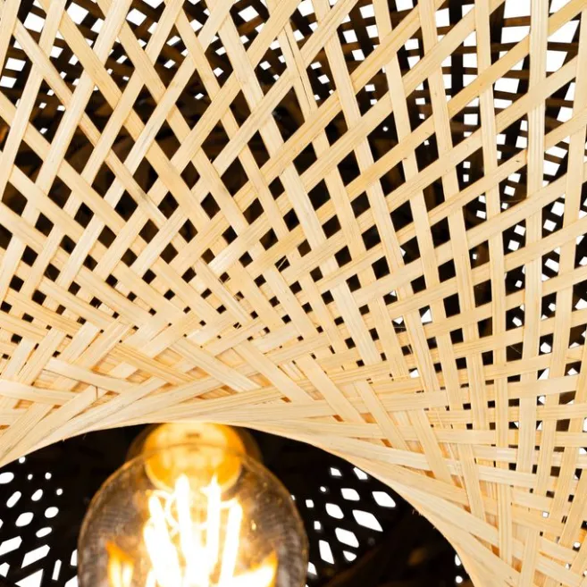 QAZQA Orientalische Außendeckenleuchte Bambus 50 cm IP44 - Rina