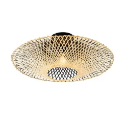 QAZQA Orientalische Außendeckenleuchte Bambus 50 cm IP44 - Rina