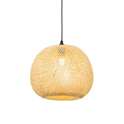 QAZQA Orientalische Außenhängelampe aus Bambus IP44 - Rafael