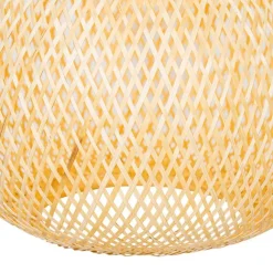 QAZQA Orientalische Außenhängelampe aus Bambus IP44 - Rafael