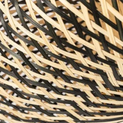 Kinder QAZQA Orientalische Deckenlampe schwarzer Bambus 50 cm - Ostrava