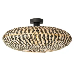 Kinder QAZQA Orientalische Deckenlampe schwarzer Bambus 50 cm - Ostrava