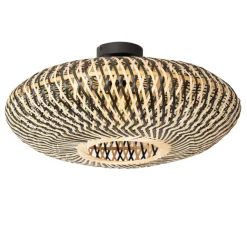 Kinder QAZQA Orientalische Deckenlampe schwarzer Bambus 50 cm - Ostrava