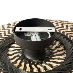 Kinder QAZQA Orientalische Deckenlampe schwarzer Bambus 50 cm - Ostrava