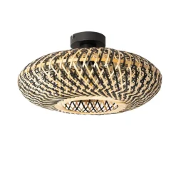 Kinder QAZQA Orientalische Deckenlampe schwarzer Bambus 40 cm - Ostrava