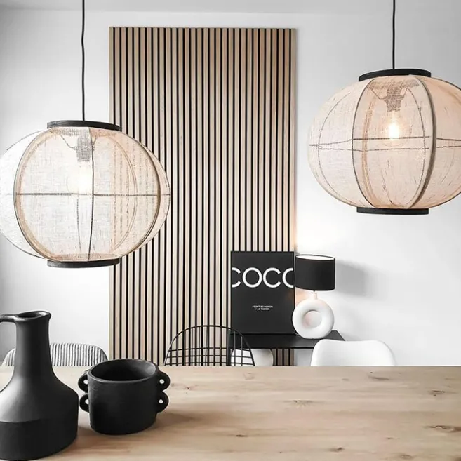 Kinder QAZQA Orientalische Hängelampe braun Stoff 48 cm - Rob