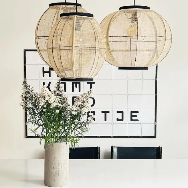 Kinder QAZQA Orientalische Hängelampe braun Stoff 48 cm - Rob