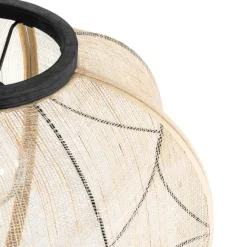 Kinder QAZQA Orientalische Hängelampe braun Stoff 48 cm - Rob