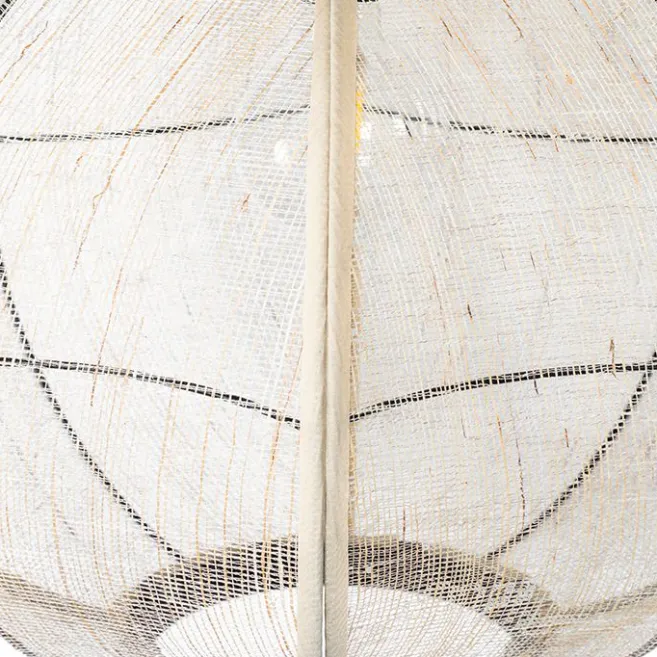 Kinder QAZQA Orientalische Hängelampe braun Stoff 48 cm - Rob