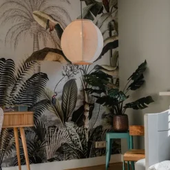 Kinder QAZQA Orientalische Hängelampe Naturstoff 46 cm - Rob