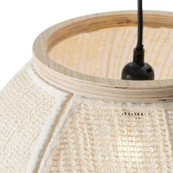 Kinder QAZQA Orientalische Hängelampe Naturstoff 46 cm - Rob