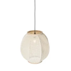 Kinder QAZQA Orientalische Hängelampe Naturstoff 46 cm - Rob