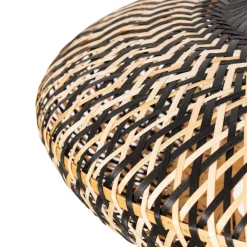 Kinder QAZQA Orientalische Hängelampe schwarzer Bambus 50 cm - Ostrava