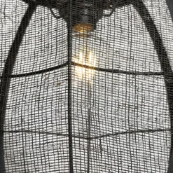 Kinder QAZQA Orientalische Hängelampe Schwarz Stoff 35 cm - Rob