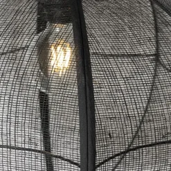 Kinder QAZQA Orientalische Hängelampe Schwarz Stoff 48 cm - Rob