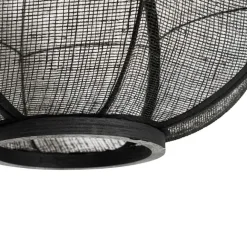 Kinder QAZQA Orientalische Hängelampe Schwarz Stoff 48 cm - Rob