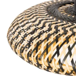 Kinder QAZQA Orientalische Hängelampe schwarzer Bambus 40 cm - Ostrava