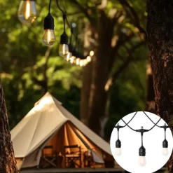 QAZQA Outdoor Lichterkette 10m inkl. LED 10 Lichter Solar - Russell