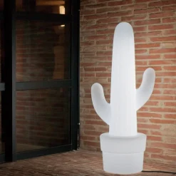 Newgarden Outdoor-Stehleuchte Weiß inkl. LED IP65 - Kaktus