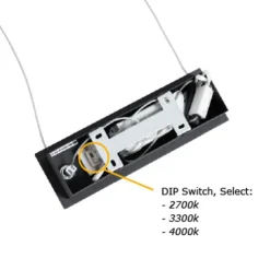 QAZQA Professional Pendelleuchte schwarz inkl. LED 3-Stufen-Dimmbar 2700-4000K mit Dip-Schalter - Keane