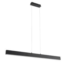 QAZQA Professional Pendelleuchte schwarz inkl. LED 3-Stufen-Dimmbar 2700-4000K mit Dip-Schalter - Keane