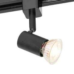 QAZQA 1-Phasen-Schiene spot schwarz - Jeany