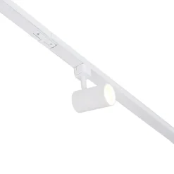 QAZQA 1-Phasen-Schienensystem mit 3 Strahlern und Hängelampen weiß - Cavalux Jeana