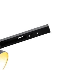 QAZQA 1-Phasen-Schienensystem mit 6 Strahlern schwarz verstellbar - Magnax Jeana