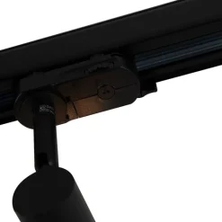 QAZQA 3-Phasiger Schienenstrahler schwarz GU10 50mm - 3-Phasig Jeany