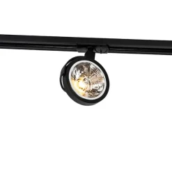 QAZQA 1-phasiger Schienenstrahler schwarz - Iconic Go