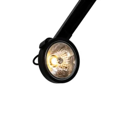 QAZQA 1-phasiger Schienenstrahler schwarz - Iconic Go