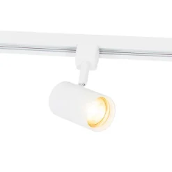 QAZQA 1-Phasiges Schienensystem mit 6 verstellbaren weißen Strahlern - Magnax Jeana