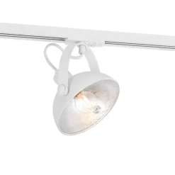 QAZQA 1-Phasiges Schienensystem mit 6 verstellbaren weißen Strahlern - Magnax Jeana