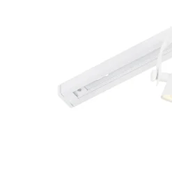 QAZQA 1-Phasiges Schienensystem mit 3 verstellbaren Strahlern weiß - Magnax