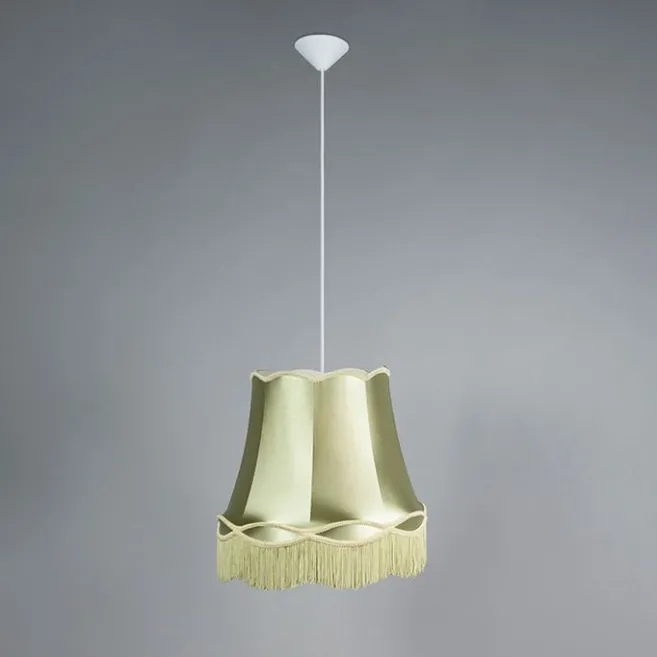 QAZQA Retro Hängelampe grün 45 cm - Granny