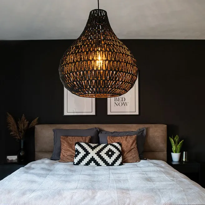 Kinder QAZQA Retro Hängelampe schwarz 45 cm - Lina Drop