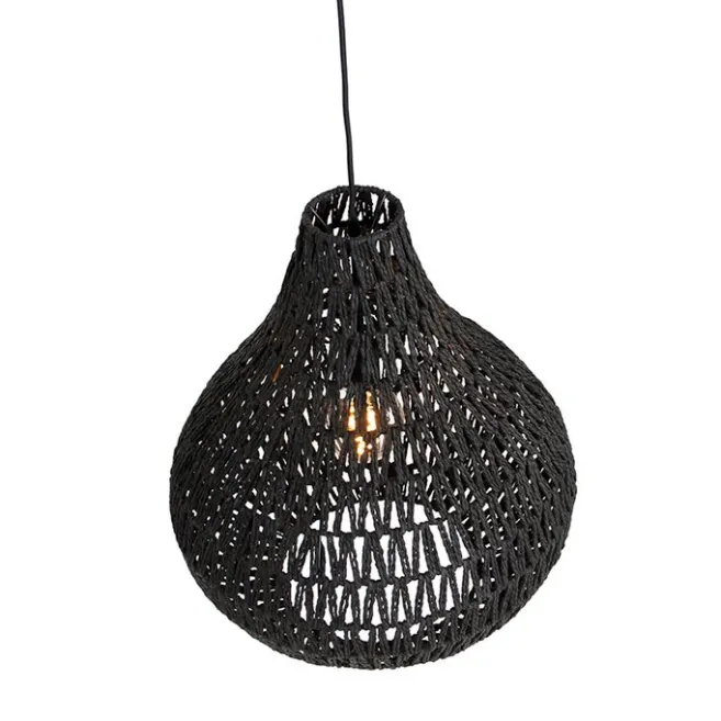 Kinder QAZQA Retro Hängelampe schwarz 45 cm - Lina Drop