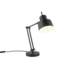 QAZQA Retro Tischlampe schwarz - Chappie