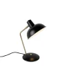 QAZQA Retro Tischlampe schwarz mit Bronze - Milou