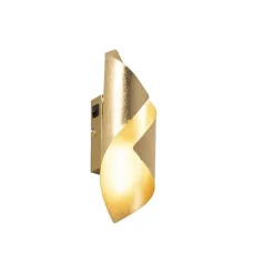 Paul Neuhaus Retro Wandlampe Blattgold inkl. Schalter - Belle