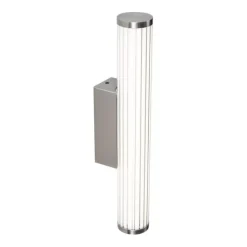 QAZQA Retro Wandleuchte Gunmetal 40cm inkl. LED IP44 - Coco