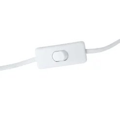 QAZQA Retro-Tischleuchte Weiß mit Bronze 38cm - Milou