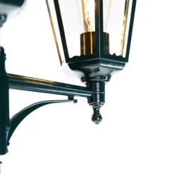 QAZQA Rustikale Außenlaterne dunkelgrün 3-Licht IP44 - New Orleans