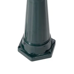 QAZQA Rustikale Außenlaterne dunkelgrün 3-Licht IP44 - New Orleans