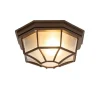 QAZQA Rustikale Deckenleuchte Rostbraun 26,5 IP44 - Bri