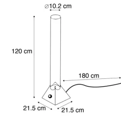 Just Light Seifenblasenschlauch 9,5 Liter grau inkl. LED - Sealife