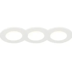 QAZQA Set aus 3 badezimmer Einbaustrahlern rund LED 5W wasserdicht - Blanca