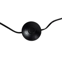 QAZQA Set aus schwarzer Tischleuchte und Stehleuchte mit Schirm - Pip