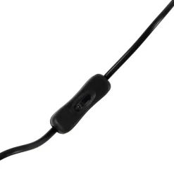 QAZQA Set aus schwarzer Tischleuchte und Stehleuchte mit Schirm - Pip