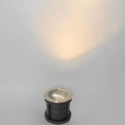 QAZQA Set mit 6 Bodenstrahlern Stahl AR111 verstellbar IP65 - Delux Honey